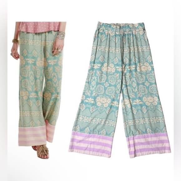 Matilda Jane Pants - Matilda Jane Salty Kiss Women's Palazzo Wide Leg Pants Size Small